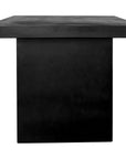 Moe's Home Rectangular Black Cement Outdoor Dining Table