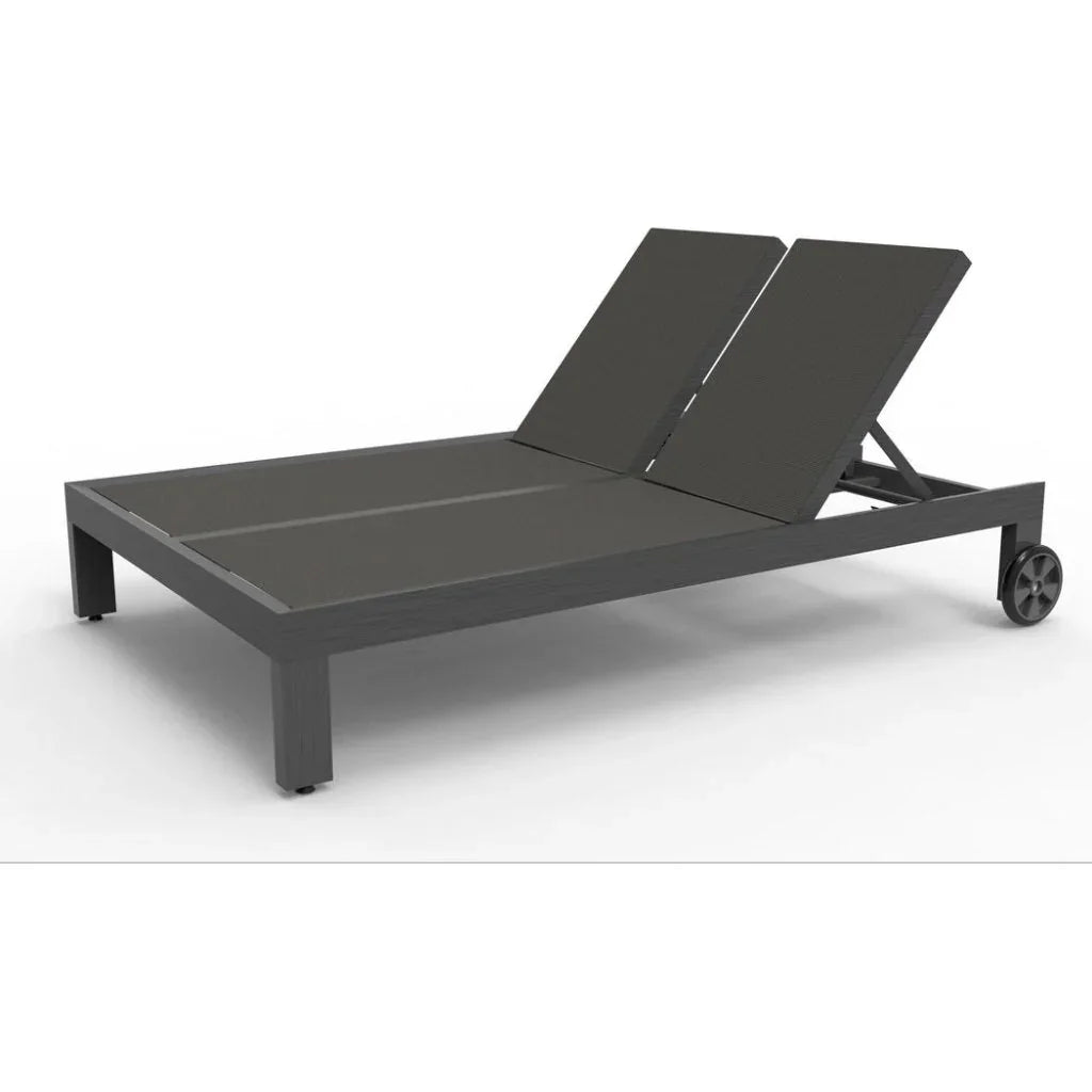 Sunset West Redondo Aluminum Outdoor Double Sling Chaise