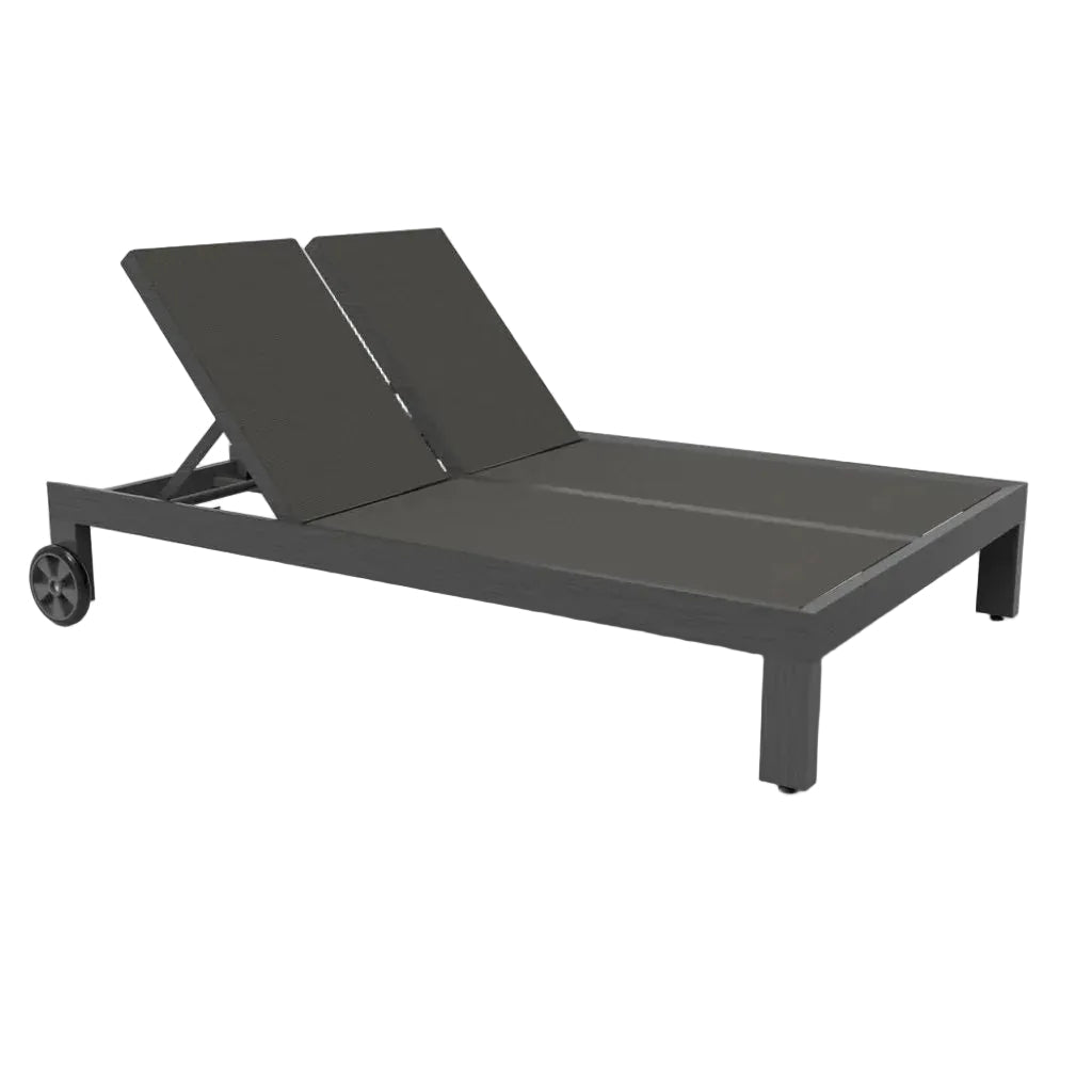 Sunset West Redondo Aluminum Outdoor Double Sling Chaise