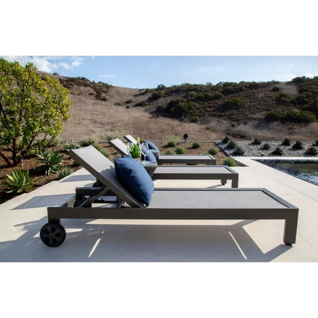 Sunset West Redondo Aluminum Outdoor Sling Chaise