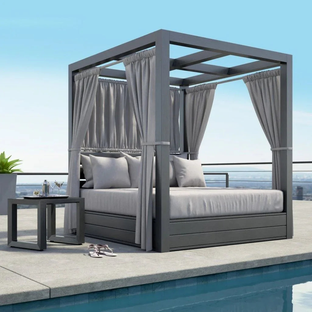 Sunset West Redondo Aluminum Square Outdoor End Table