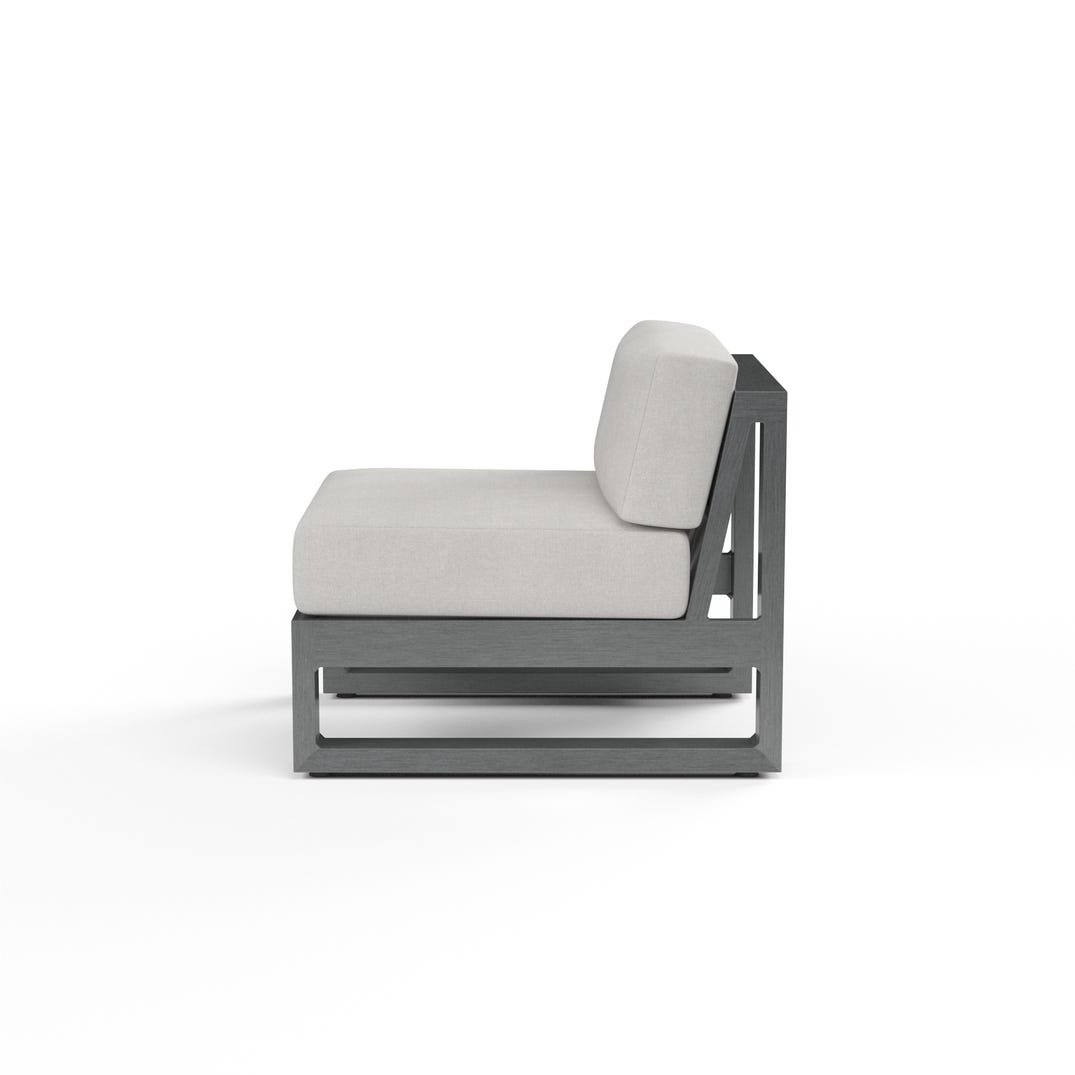 Sunset West Redondo Sunbrella Armless Outdoor Club Chair