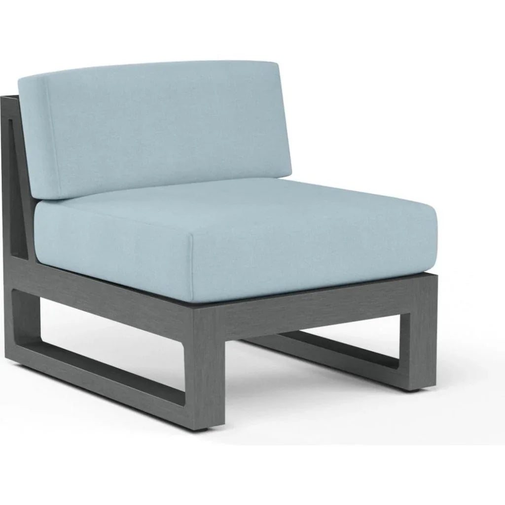 Sunset West Redondo Sunbrella Armless Outdoor Club Chair