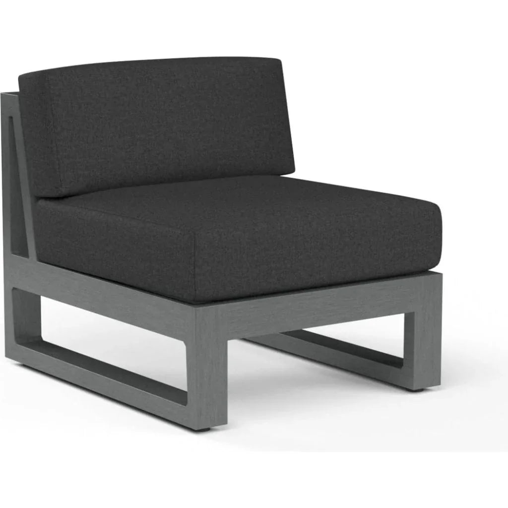 Sunset West Redondo Sunbrella Armless Outdoor Club Chair
