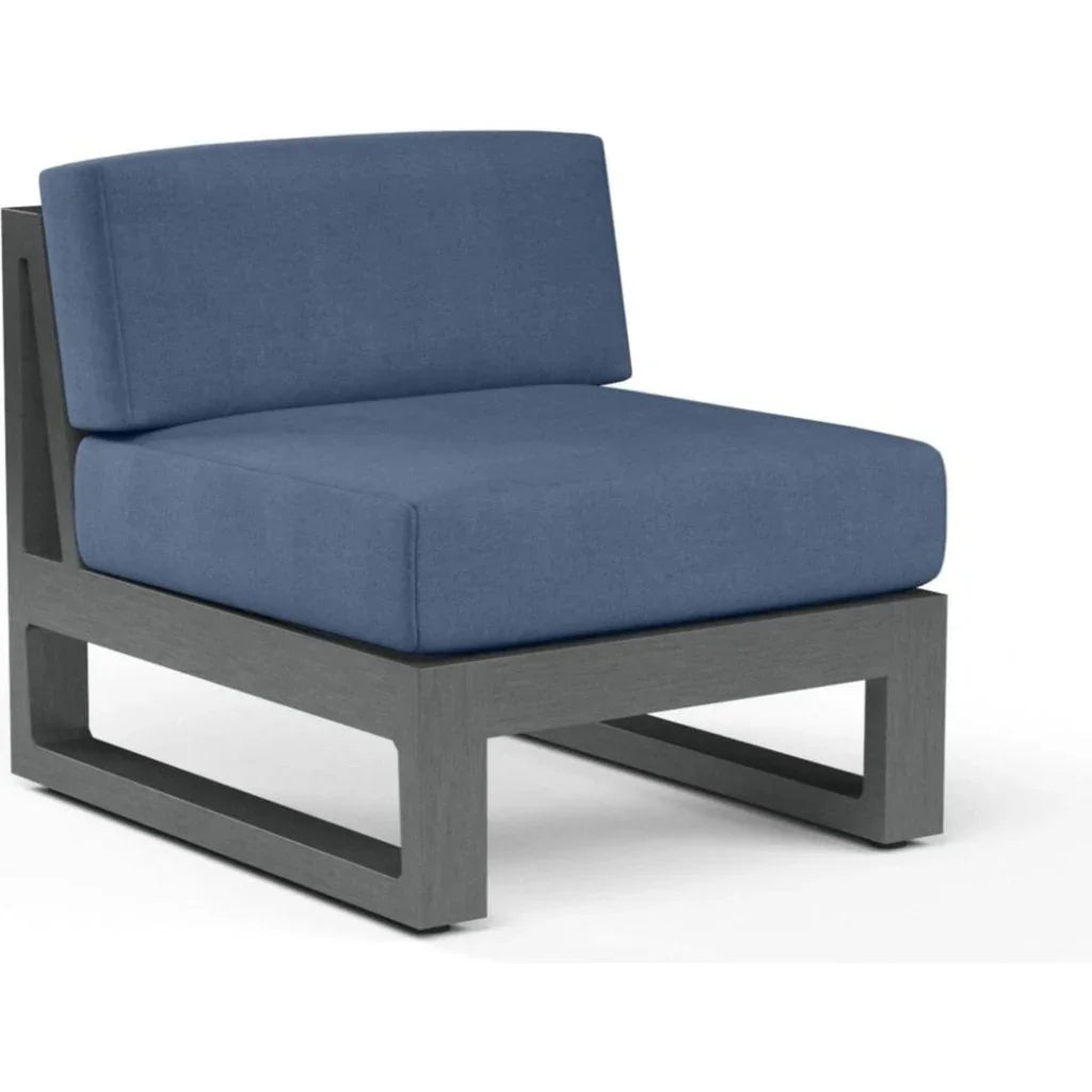 Sunset West Redondo Sunbrella Armless Outdoor Club Chair