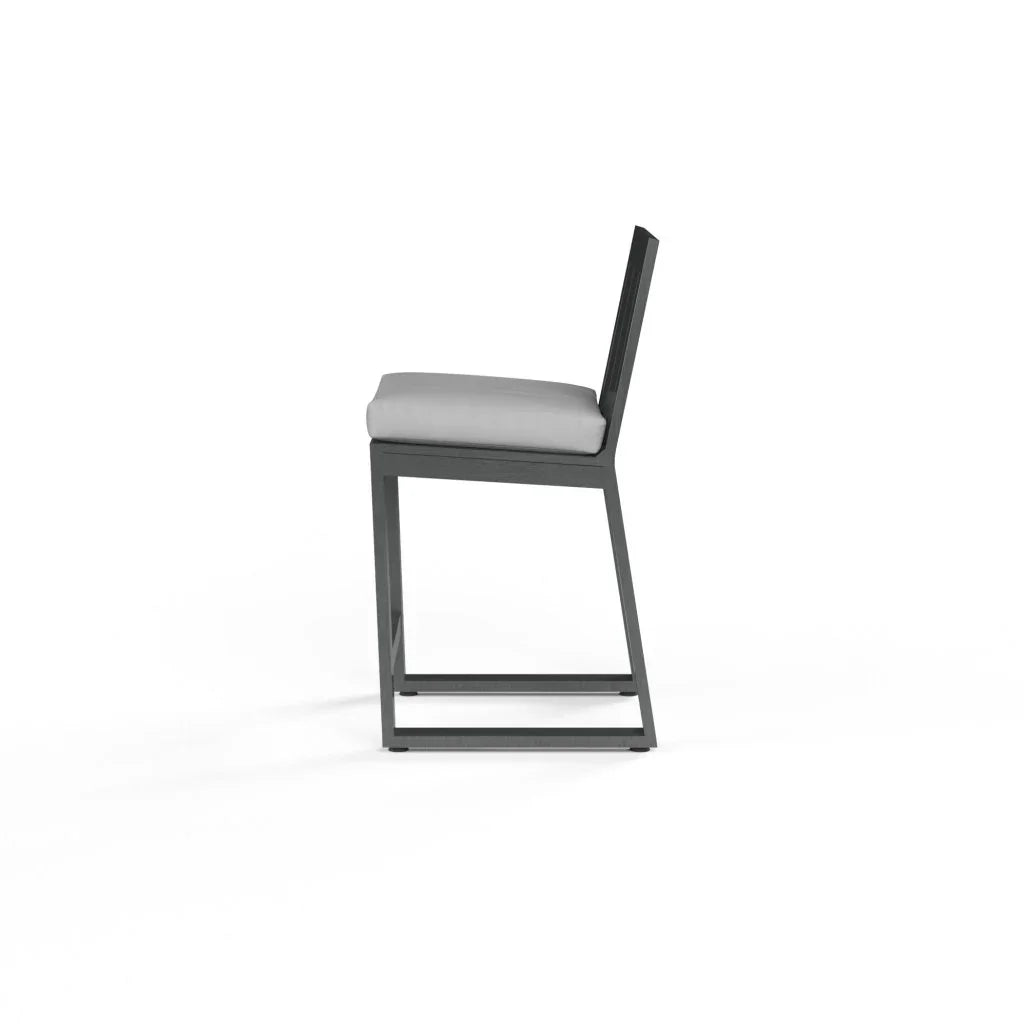 Redondo Sunbrella Outdoor Barstool-Outdoor Bar Stools-Sunset West-LOOMLAN