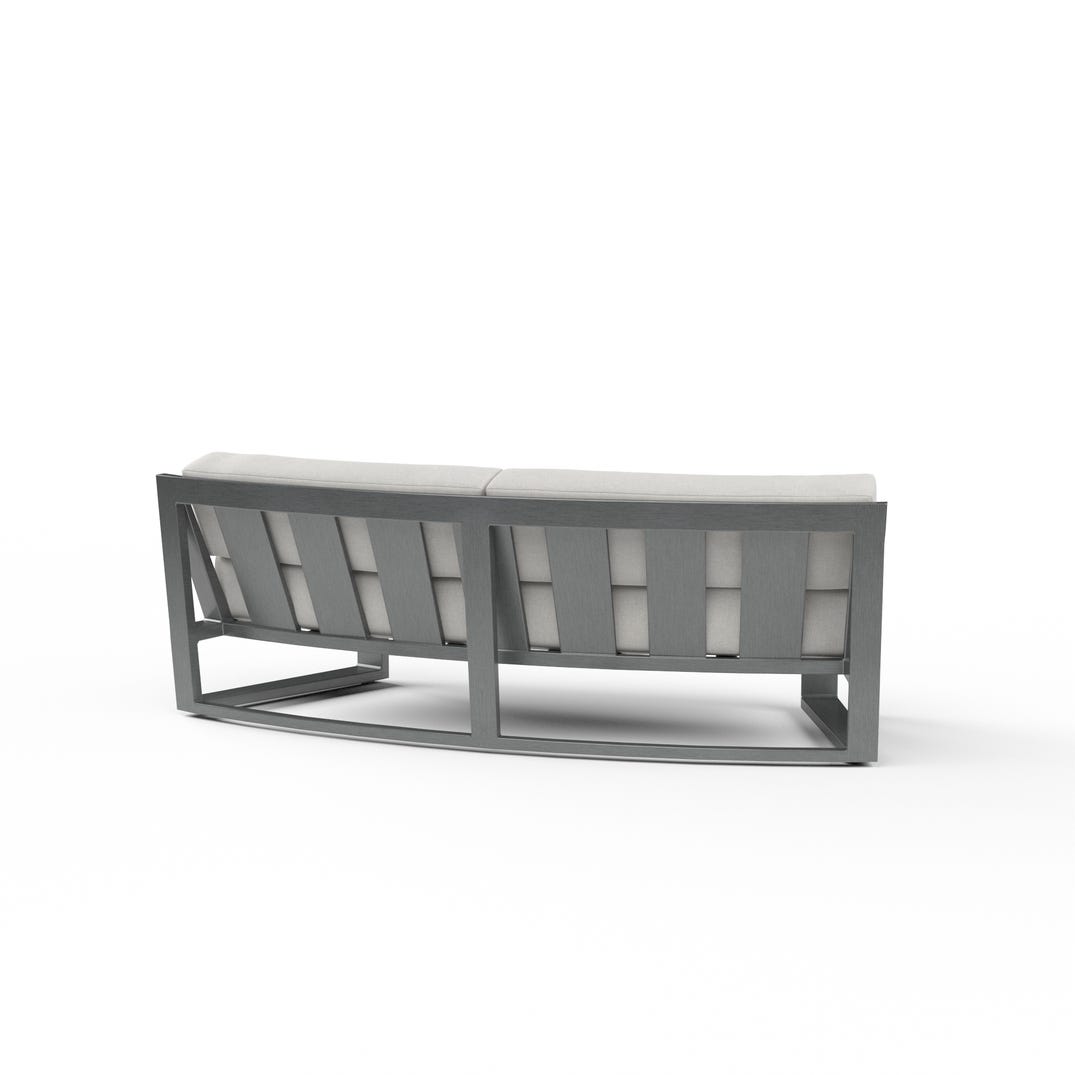 Sunset West Redondo Sunbrella Outdoor Curved Sofa