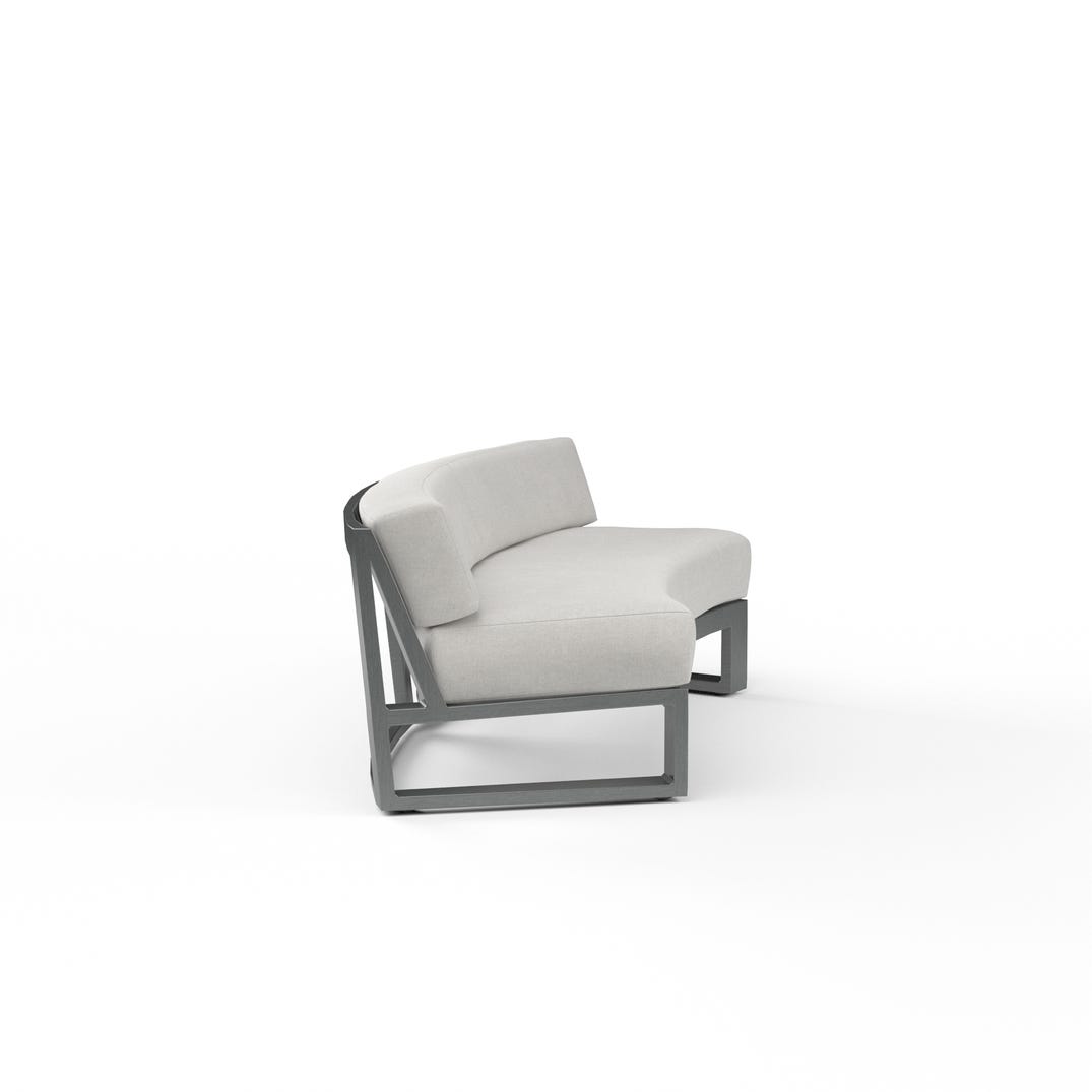 Sunset West Redondo Sunbrella Outdoor Curved Sofa