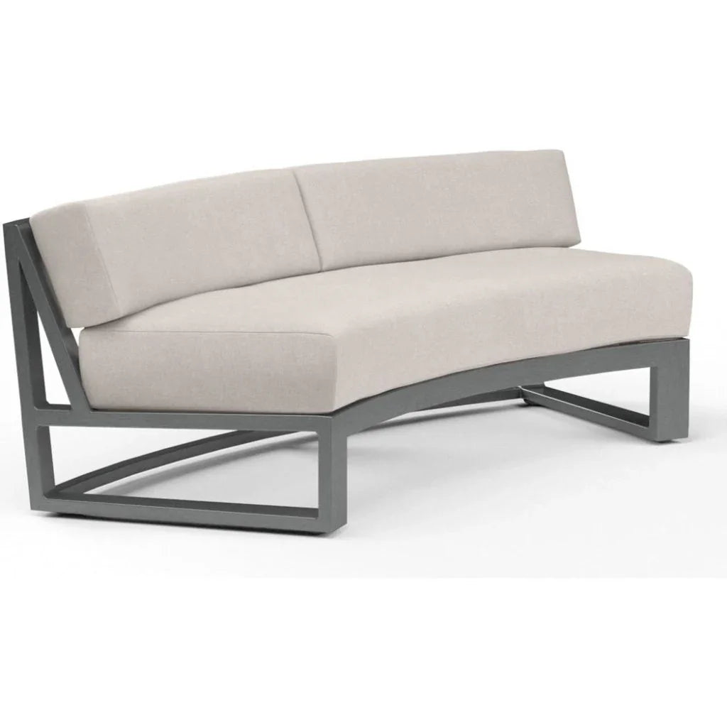 Sunset West Redondo Sunbrella Outdoor Curved Sofa
