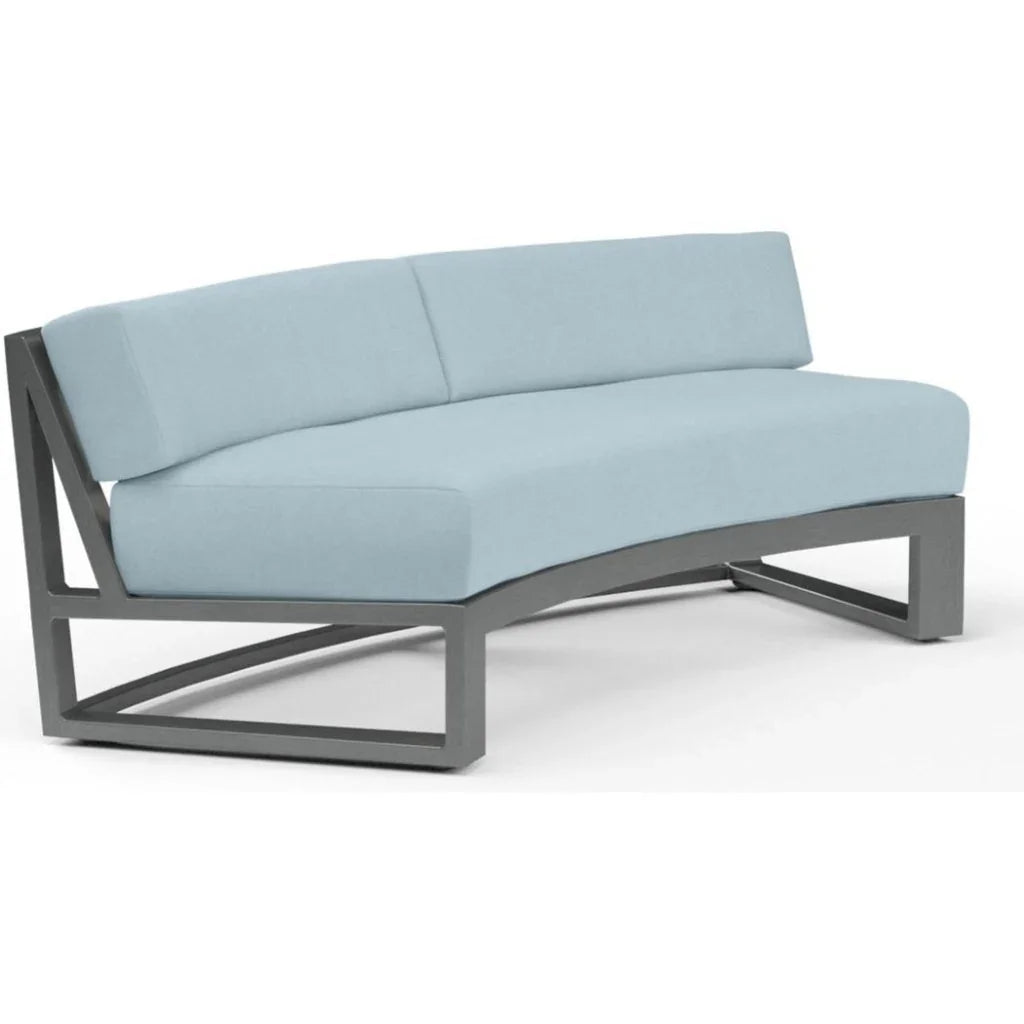 Sunset West Redondo Sunbrella Outdoor Curved Sofa