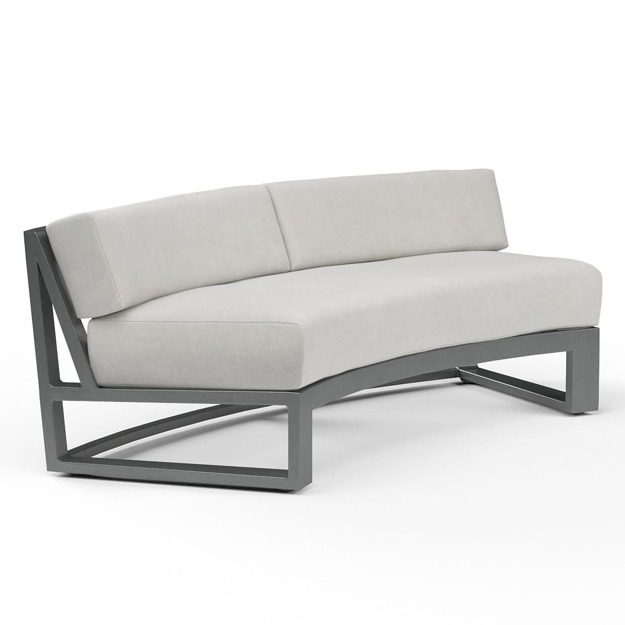 Sunset West Redondo Sunbrella Outdoor Curved Sofa