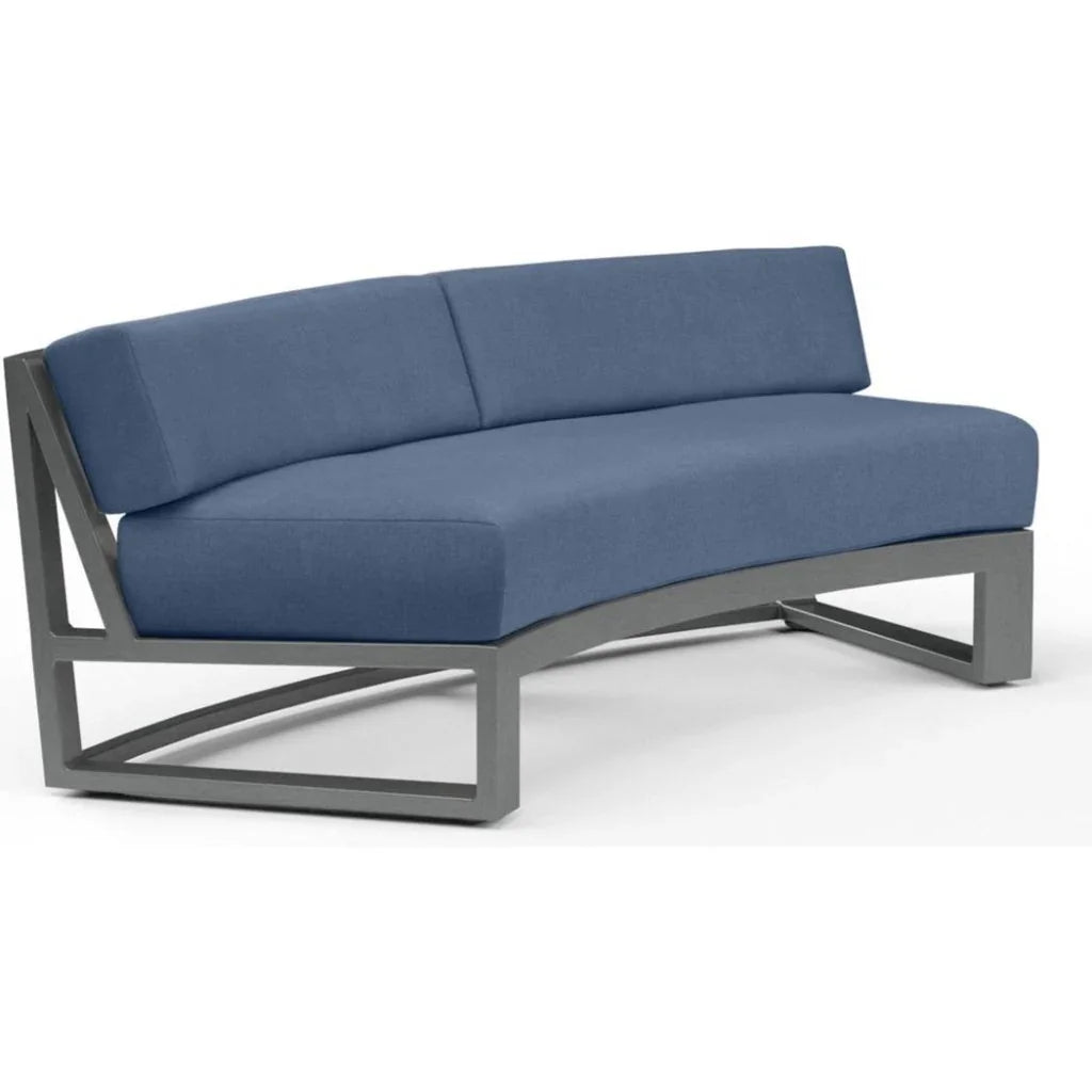 Sunset West Redondo Sunbrella Outdoor Curved Sofa