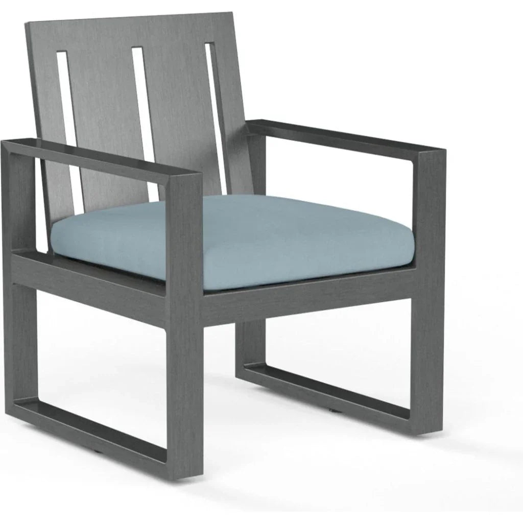 Sunset West Redondo Sunbrella Outdoor Dining Armchair 2PC