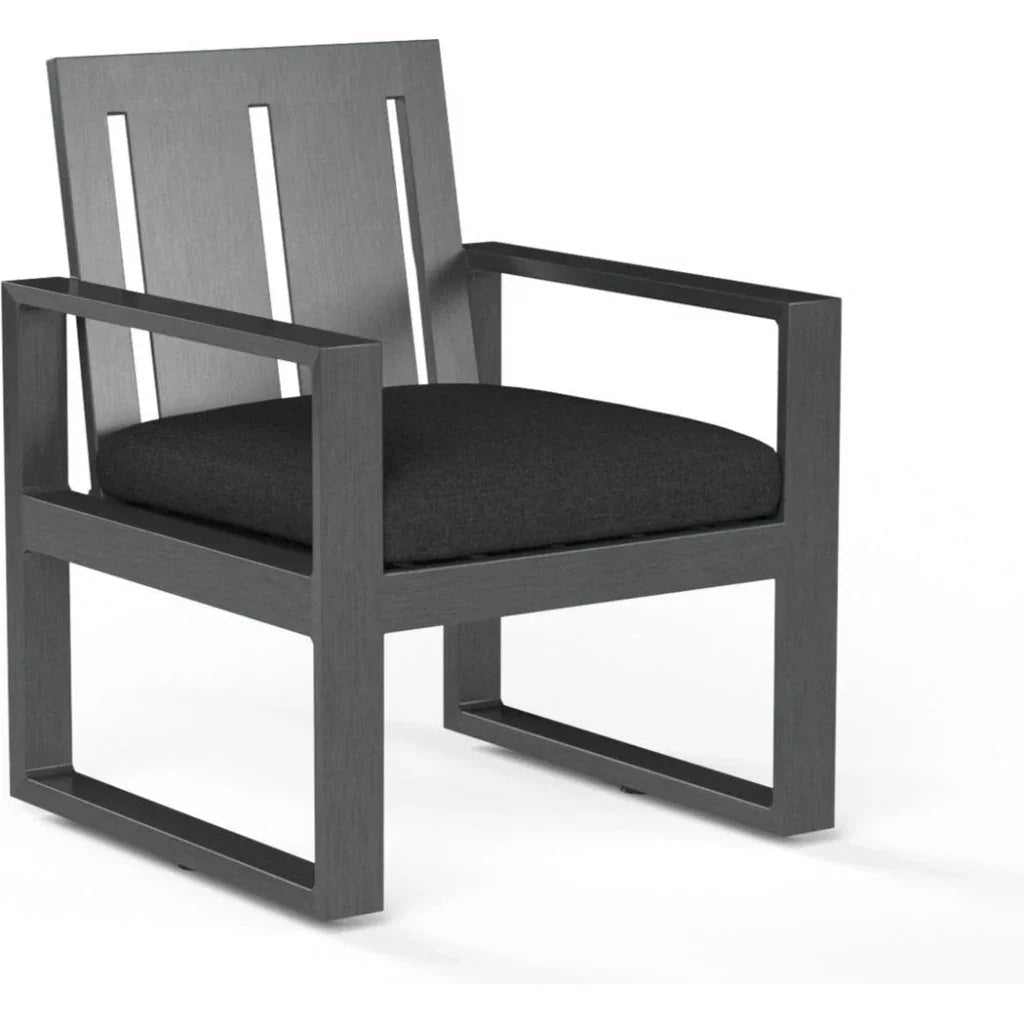 Sunset West Redondo Sunbrella Outdoor Dining Armchair 2PC