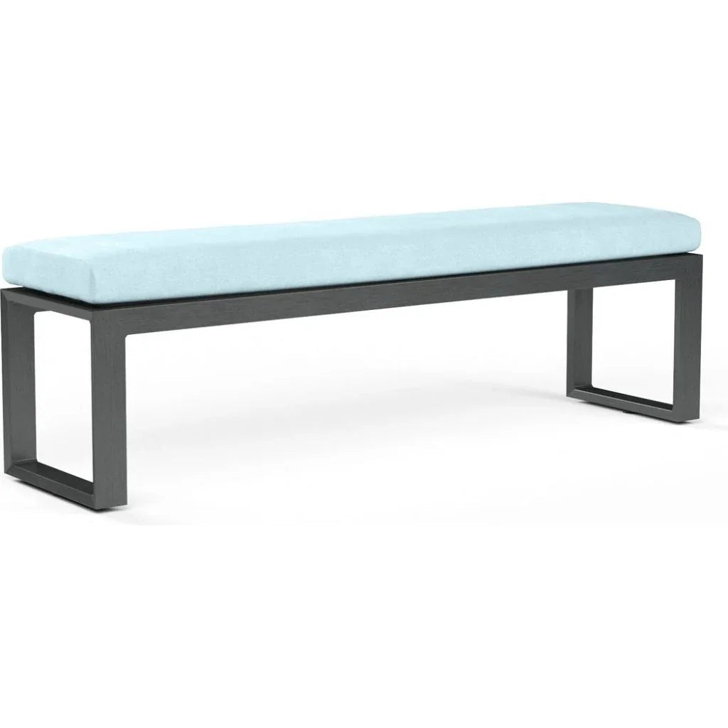 Sunset West Redondo Sunbrella Outdoor Dining Bench