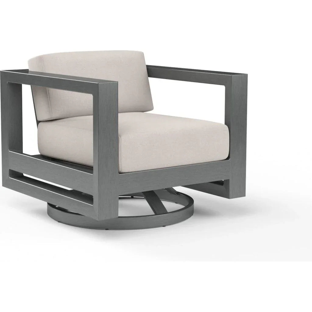 Sunset West Redondo Sunbrella Swivel Outdoor Club Chair