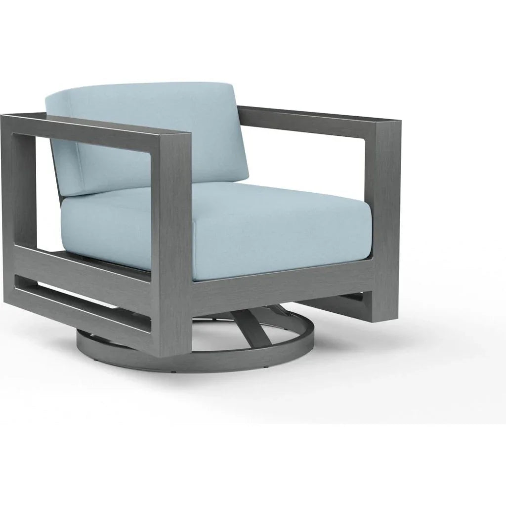 Sunset West Redondo Sunbrella Swivel Outdoor Club Chair