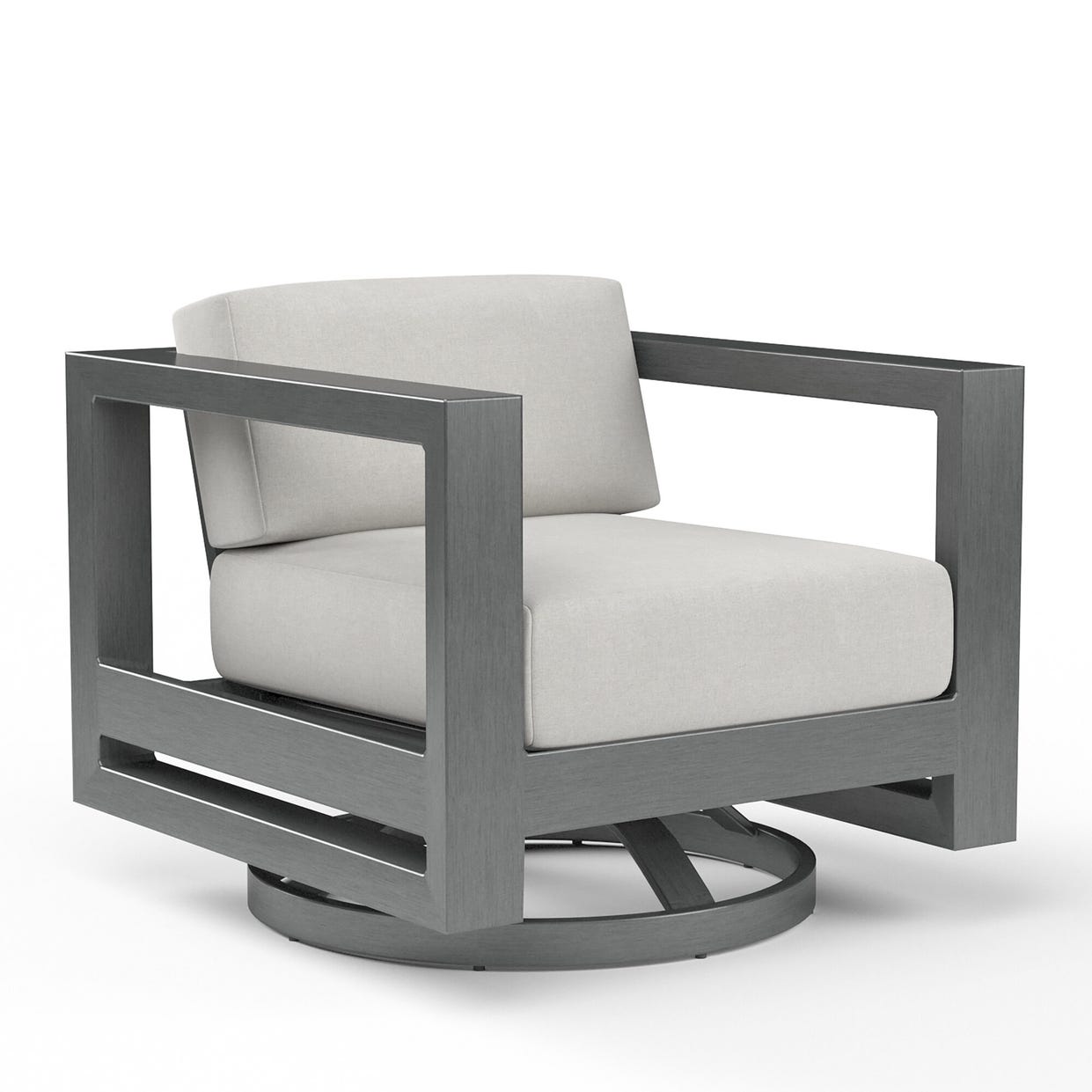 Sunset West Redondo Sunbrella Swivel Outdoor Club Chair