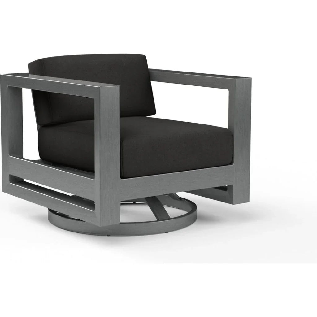 Sunset West Redondo Sunbrella Swivel Outdoor Club Chair