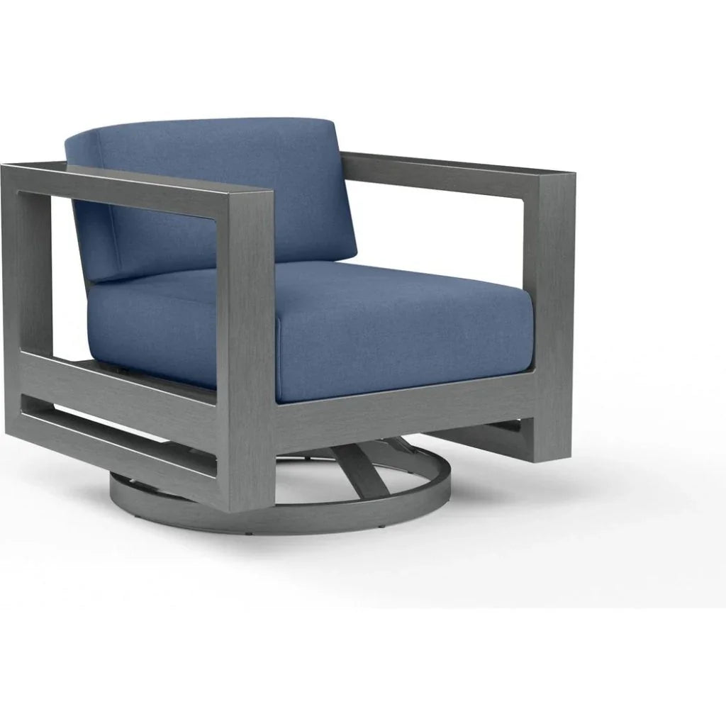 Sunset West Redondo Sunbrella Swivel Outdoor Club Chair