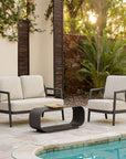 Zuo Modern Rein Olefin Fabric Outdoor Loveseat