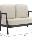 Zuo Modern Rein Olefin Fabric Outdoor Loveseat