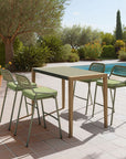 Zuo Modern Rio Olefin Fabric Outdoor Barstool 2PC
