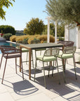 Zuo Modern Rio Olefin Fabric Outdoor Barstool 2PC