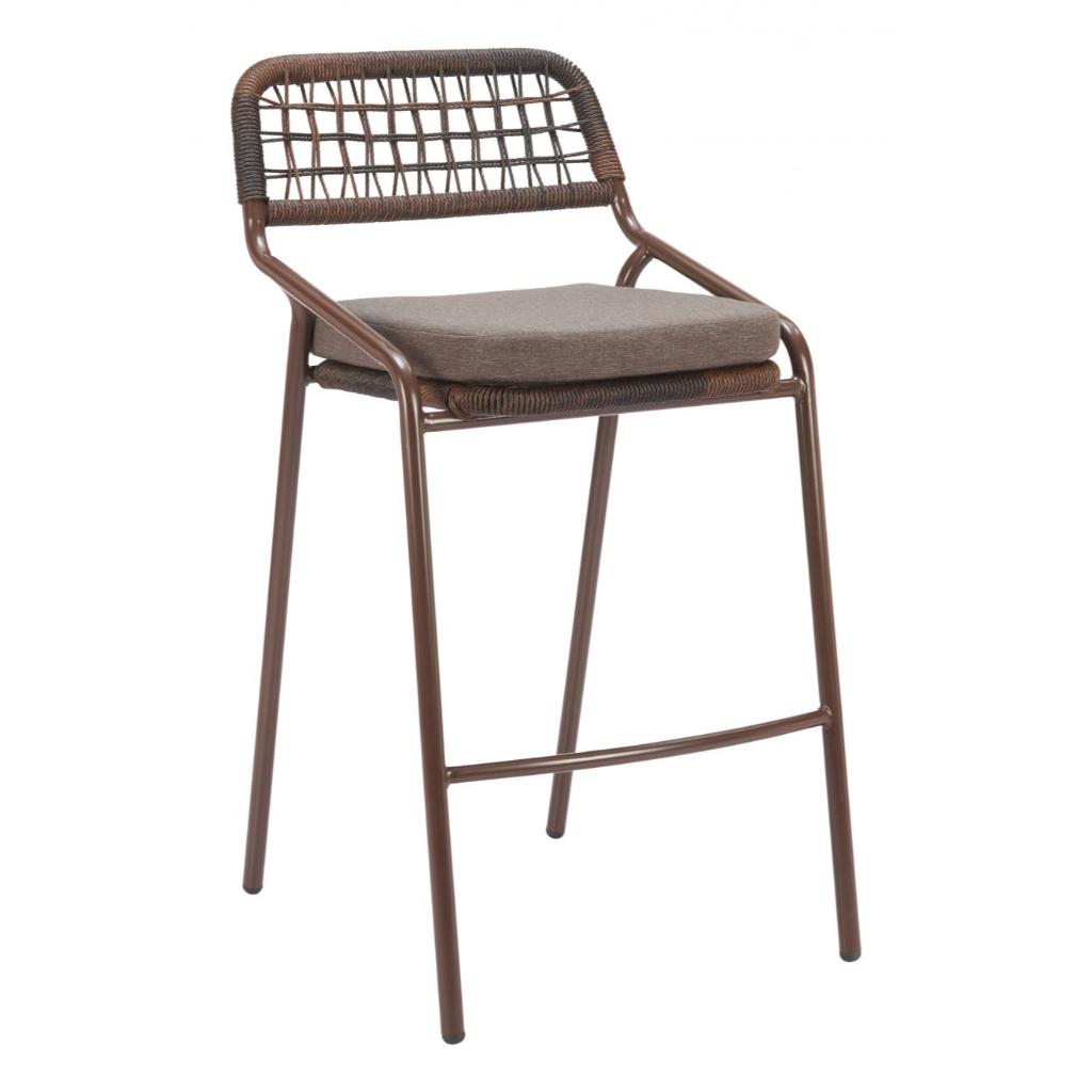 Zuo Modern Rio Olefin Fabric Outdoor Barstool 2PC