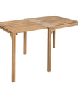 Zuo Modern Riviera Natural Wooden Extendable Outdoor Dining Table