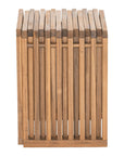 Zuo Modern Riviera Natural Wooden Extendable Outdoor Stool 2PC
