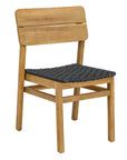 Riviera Wooden Outdoor Dining Chair 2PC-Outdoor Dining Chairs-LH Imports-LOOMLAN