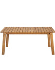 Riviera Wooden Outdoor Dining Table-Outdoor Dining Tables-LH Imports-LOOMLAN