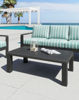 Zuo Modern Rolig Aluminum Black Outdoor Coffee Table