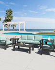 Zuo Modern Rolig Aluminum Black Outdoor Side Table