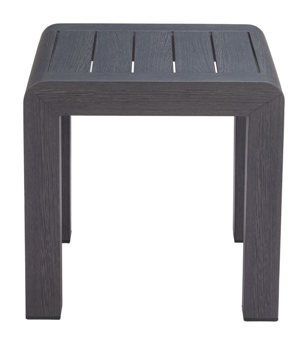 Zuo Modern Rolig Aluminum Black Outdoor Side Table