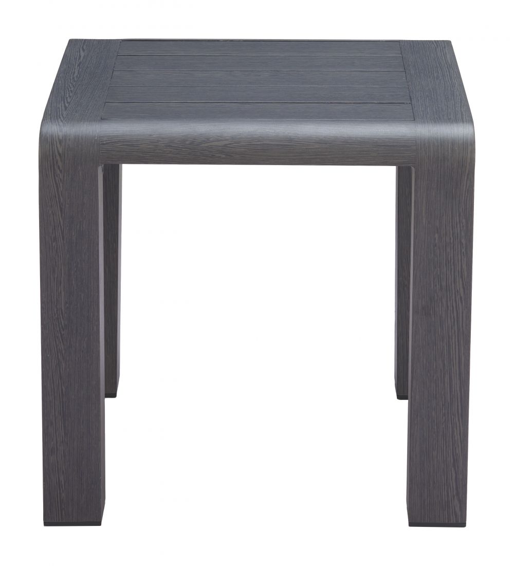 Zuo Modern Rolig Aluminum Black Outdoor Side Table