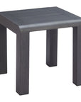 Zuo Modern Rolig Aluminum Black Outdoor Side Table