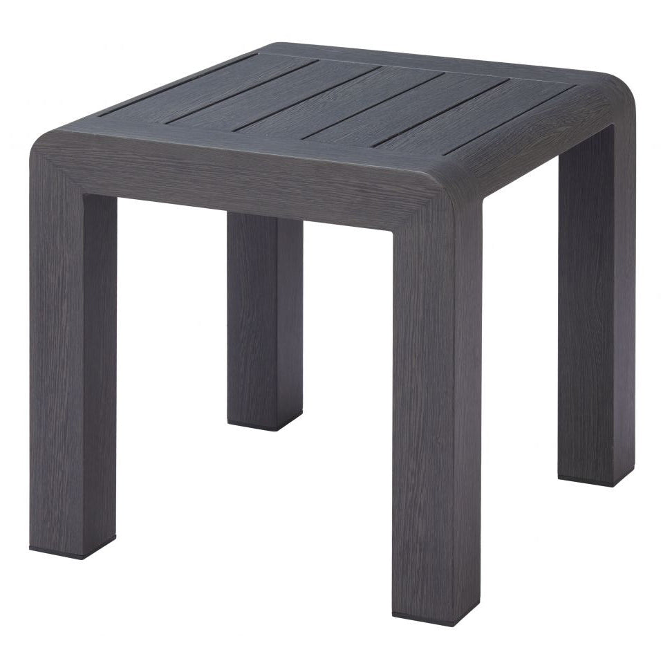 Zuo Modern Rolig Aluminum Black Outdoor Side Table