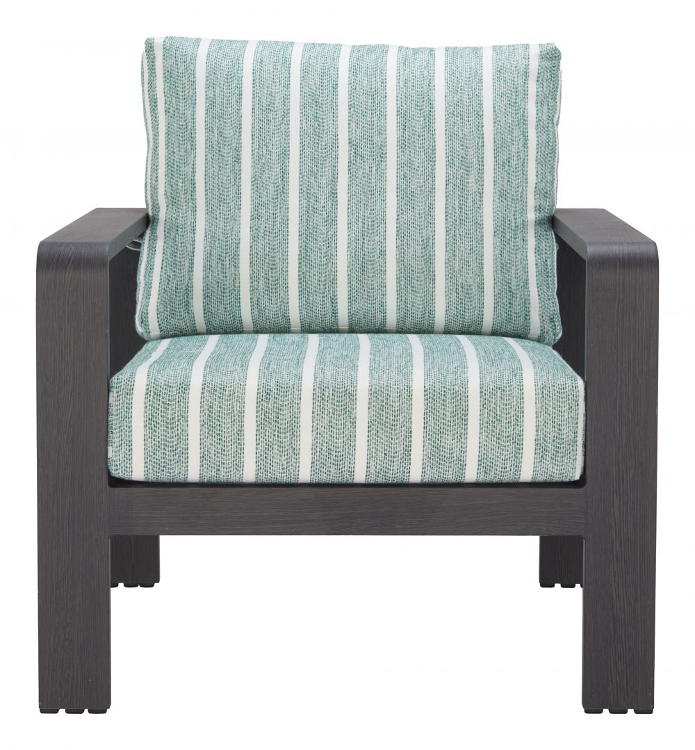 Zuo Modern Rolig Green Olefin Fabric Outdoor Armchair