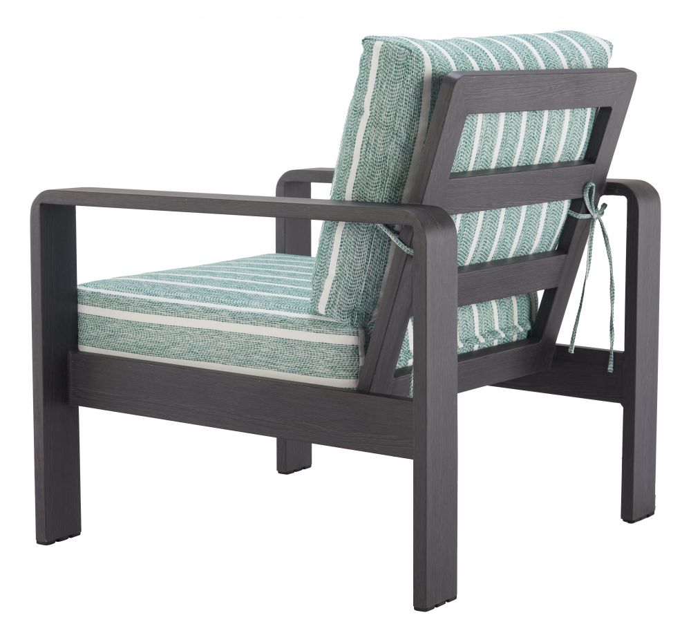 Zuo Modern Rolig Green Olefin Fabric Outdoor Armchair