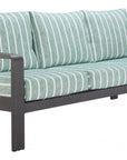 Zuo Modern Rolig Green Olefin Fabric Outdoor Sofa