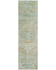 LOOMLAN Rugs Rosantha Green Washable Indoor-Outdoor Rug