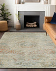 LOOMLAN Rugs Rosantha Tan Washable Indoor-Outdoor Rug