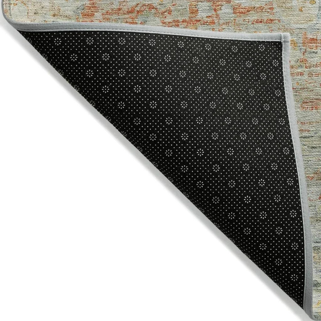 LOOMLAN Rugs Rosantha Tan Washable Indoor-Outdoor Rug