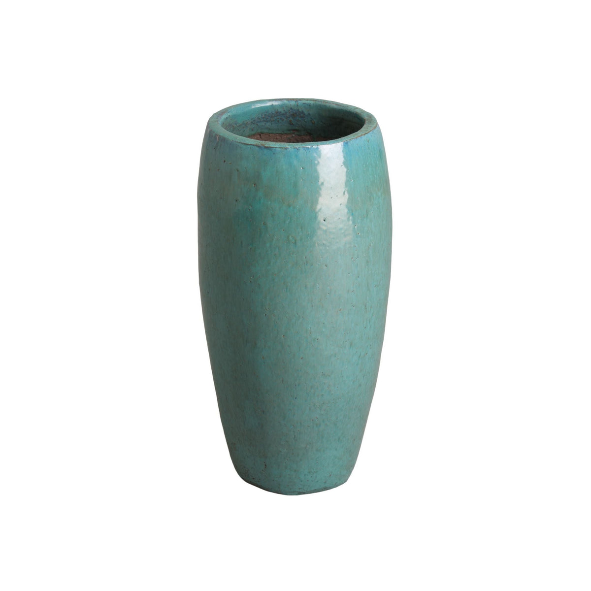 Emissary Round 20"H Teal Ceramic Jar