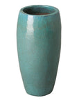 Emissary Round 20"H Teal Ceramic Jar