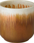 Emissary Round Amber Ceramic Planter