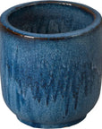 Emissary Round Amber Ceramic Planter