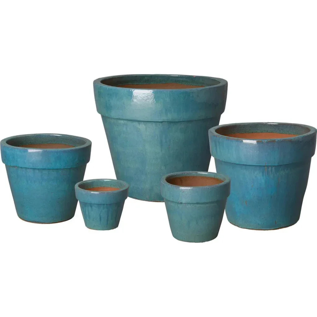 Emissary Round Ceramic Flower Pot